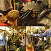 Photo: Bros Bring Iron Patio Furniture Set On Rush Hour Subway